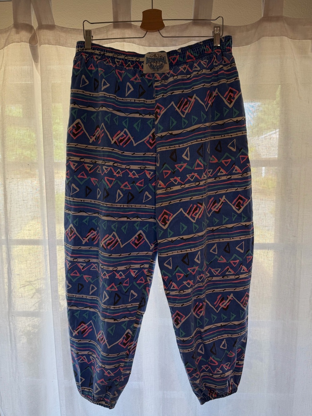 VTG International Baggyz Geometric Hammer Pants 80s 90s Slouchy